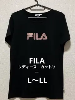 FILA 半袖Tシャツ ブラック ロゴプリント　L〜LLのサムネイル