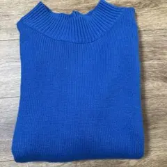 GLOBAL WORK 青 長袖ニットセーター M