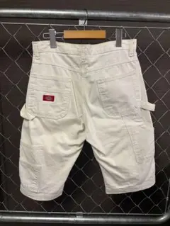 Dickies ペインター白ショーツ 企業モノ W34 ペンキ飛び - メルカリ