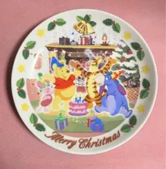 くまのぷーさん Xmas絵皿 プレート皿
