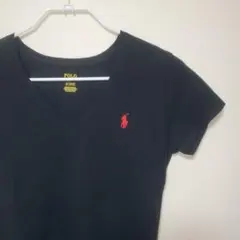【新品！】POLO RALPH LAUREN ブラック Vネック Tシャツ M