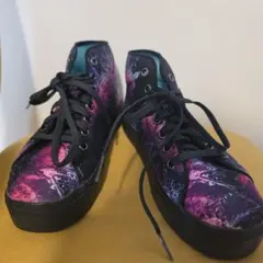Reebok ハイカットスニーカー パープル系 総柄のサムネイル