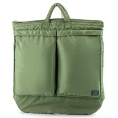 A131【ポーター／タンカー】ヘルメットバッグ　ショルダーバッグ　セージグリーン