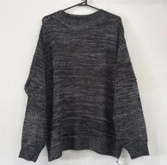 【新品未使用】Confirm メッシュニット M チャコール系 オーバーサイズ