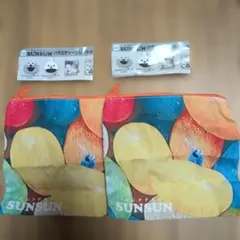 PUPPET SUNSUN バラエティコレクション スクエアポーチA 2個