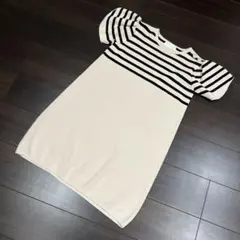 Rady 半袖ボーダーニットワンピース