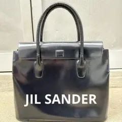 JIL SANDER ブラック レザービジネスバッグ　ジルサンダーのサムネイル