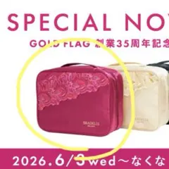 ブラデリスニューヨーク 35周年　ノベルティー　トラベルケース　ポーチ　2026のサムネイル