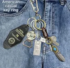 【新品・未使用】アメカジ　キーホルダー カラビナ ストリート ドル