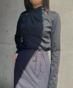 【値下げ中】【秋冬服】ルシェルブルー タイネックトップのサムネイル