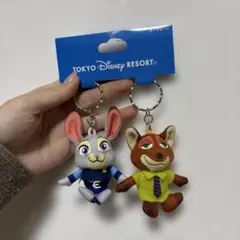 ディズニーリゾート★ズートピア★キーチェーン★ニック★ジュディ★新品