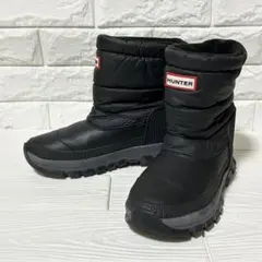 HUNTER ハンター スノーブーツ ブラック 23cm 防水 キルティング