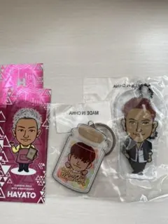 小森隼千社札　中務裕太メタルキーホルダー　クリアチャーム