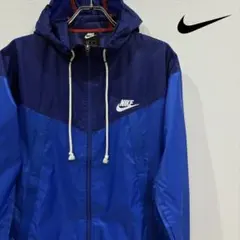 【美品】Nike ナイキ　ウィンドブレーカー ランナー　ナイロンジャケット　青