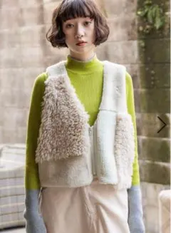 niko and ... ファー ベスト Lサイズ完売品カーキ新品タグ付き 2025年最新】ニコアンド ベスト ファーの人気アイテム - メルカリ