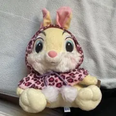 ディズニー ミスバニー　アニマルファーポンチョぬいぐるみ