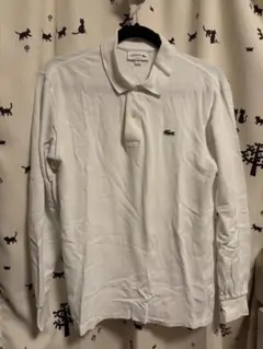 LACOSTE 長袖ポロシャツ ホワイト FR4 US M