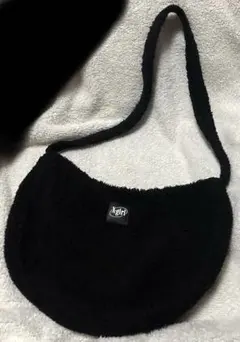 X-girl ボアショルダーバッグ ブラック