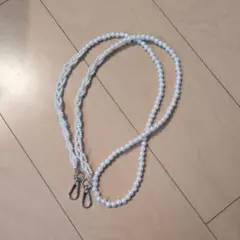 ホワイトパール風ストラップ