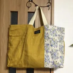 ハンドメイド　リネントートバッグ