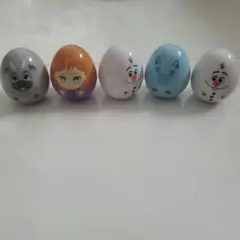 【5個セット】アナ雪 キャラクター エッグ型フィギュアのサムネイル