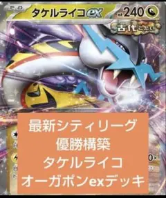 【シティーリーグ優勝】タケルライコex 構築済みデッキ