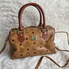 MCM 2way ミニボストンバック　ヴィセトス　ロゴプレート　ショルダーのサムネイル