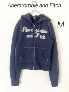Abercrombie and Fitch 裏起毛スウェットパーカー ネイビーM
