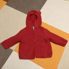 babyGap フード付きニットセーター 6-12ヶ月 レッド