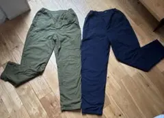 ユニクロ UNIQLO KIDS 長スボン 冬用 裏ボア ロングパンツ2枚組