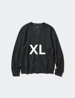 【UNIQLO】エアリズムコットンカーディガン 黒 XLのサムネイル
