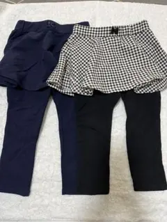 ミキハウス　HOTBISCUITS スカッツ　2着セット　スカート付きスパッツ