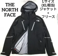✨美品✨ ノースフェイス ソフトシェルジャケット ジップインジップ フリース 黒