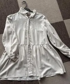 ホワイト長袖チュニック Lサイズ