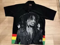 ボブマーリー　アロハ　ハワイアンシャツ　bobmarley ポリエステルのサムネイル