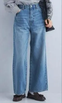 グリーンレーベルリラクシング　ストレート ワイド デニム　サイズ36