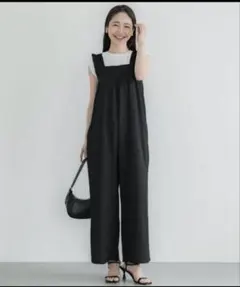 コカ　coca シボシャーリングフリルオールインワン　M