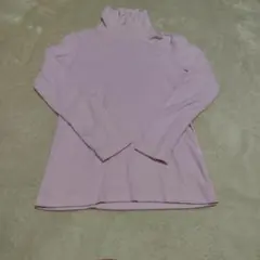 UNIQLO薄いピンク タートルネック 長袖トップス