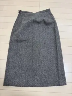 COMME CA ISM ヘリンボーン タイトスカート L