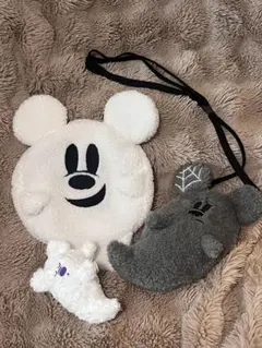 ミッキー　おばけ帽子＋ポシェット＋ぬいぐるみ 3点セット ディズニー