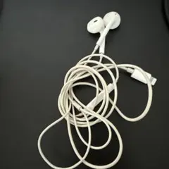 ホワイト 有線イヤホン Lightningコネクタ