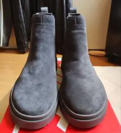 Clarks ダークグレー サイドゴアブーツ スエード UK7G 未使用