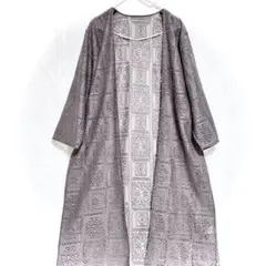 ✴︎HONEYSUCKLE ROSE ブロックレース ロングカーディガン✴︎