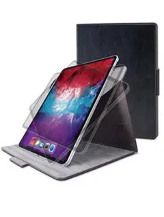 エレコム iPad Pro 12.9 インチ(第4世代)用レザーケース ブラック