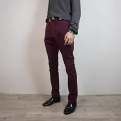 Dickies 874 チノワークパンツ 細身 ワインレッド/KW107