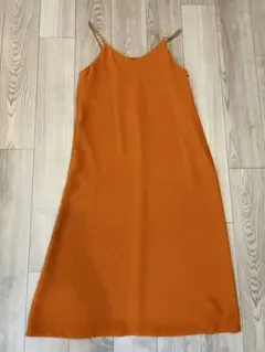 BEAUTY&YOUTH ノースリーブワンピース オレンジ S