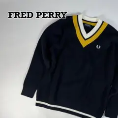 FRED PERRY チルデン ニット　セーター　ブラック　L