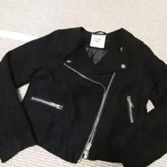 ライダース　H＆M スエード調