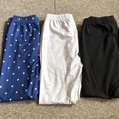 130㎝、SHEINキッズ星柄レギンス3点セット.スパッツ、パンツ