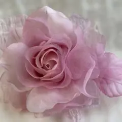 コサージュ　ピンク大輪の薔薇　パーティ　イベント　卒業式